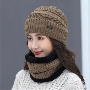 Winter Beanie & Matching Scarf Set